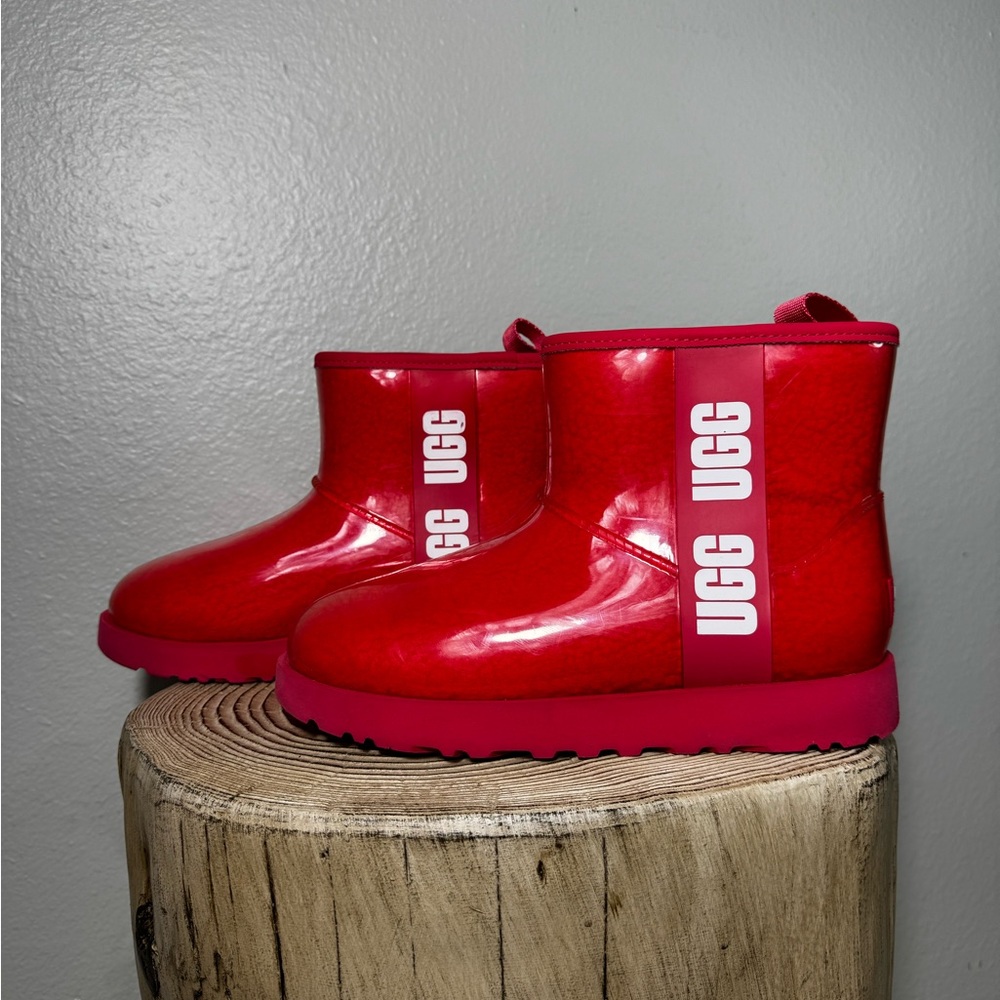 Ugg Classic Clear Mini Winter Boot Clear Plastic … - image 7